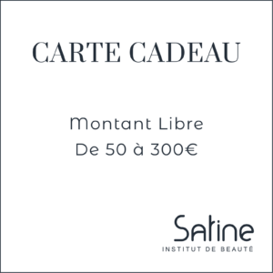 Carte Cadeau Satine Institut Montant Libre